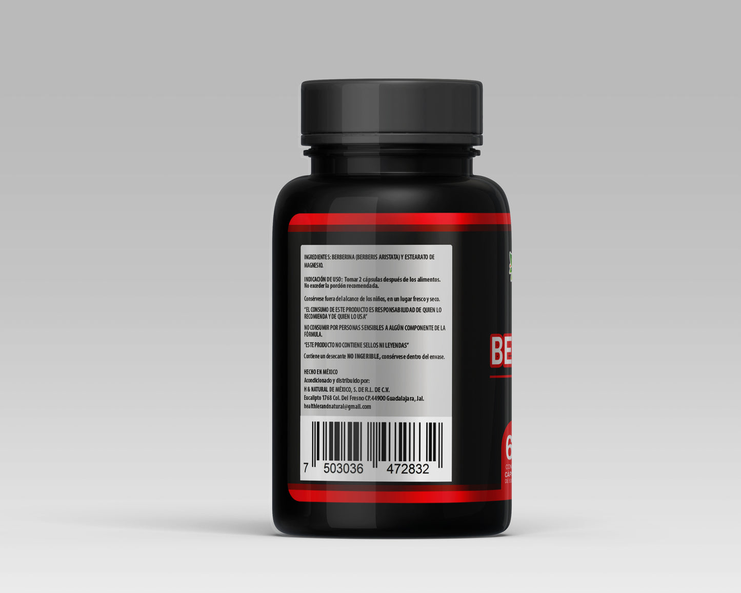 Berberina HNatural 60 Cápsulas – Control de Glucosa, Metabolismo y Colesterol