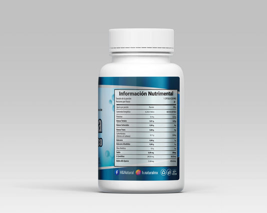 L-Carnitina y Ácido Alfa Lipoico – 60 Cápsulas