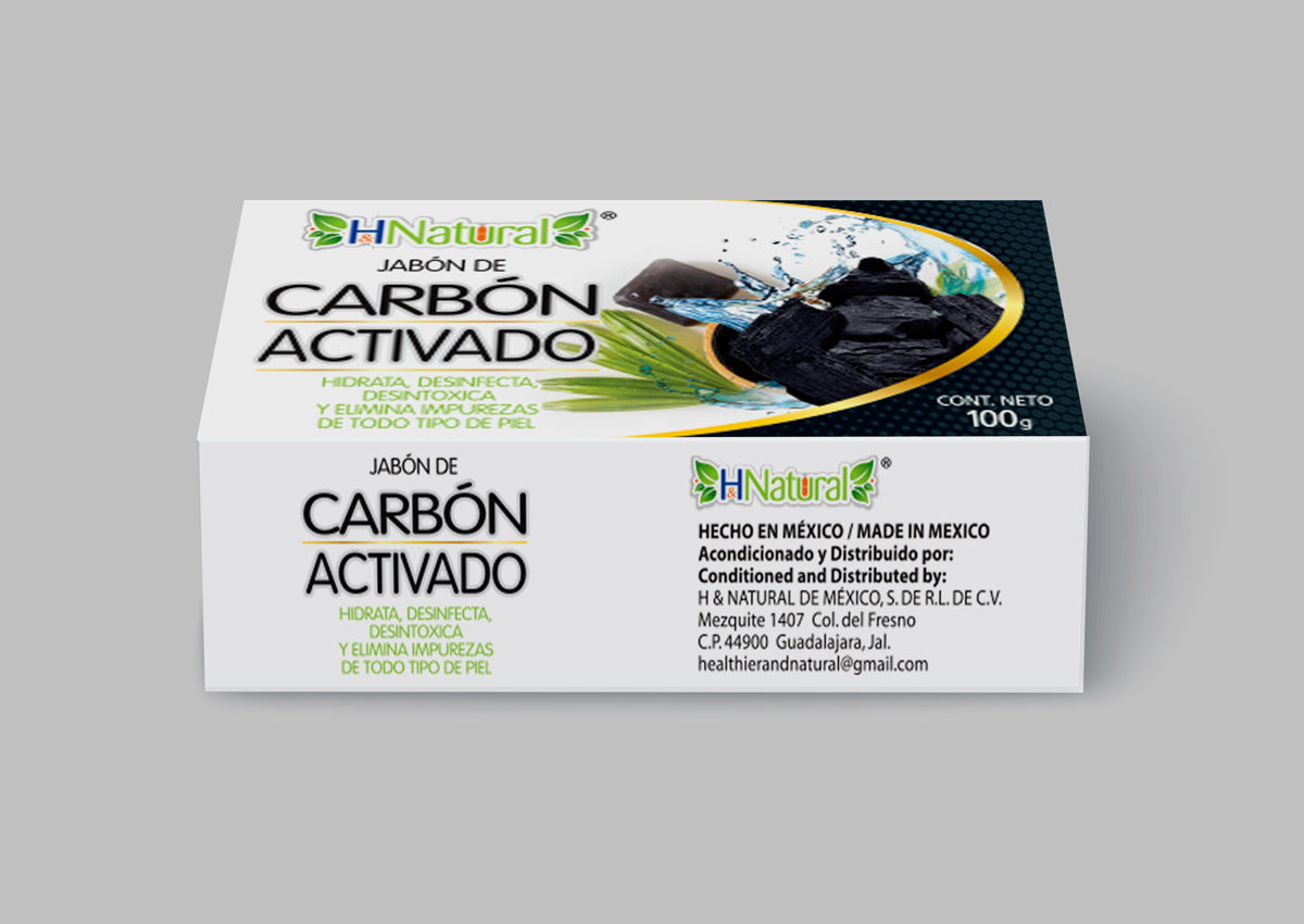 Jabón de Carbón Activado – 100 g