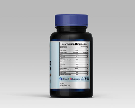 Citrato de Magnesio con 60 Cápsulas