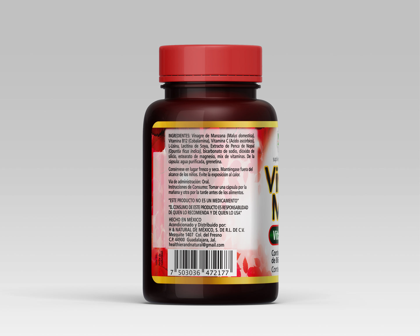 Vinagre de Manzana – 60 Cápsulas