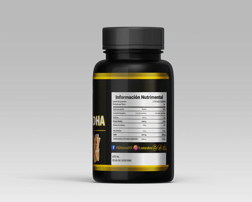 Ashwagandha 60 Cápsulas | Reduce Estrés y Mejora Energía Natural