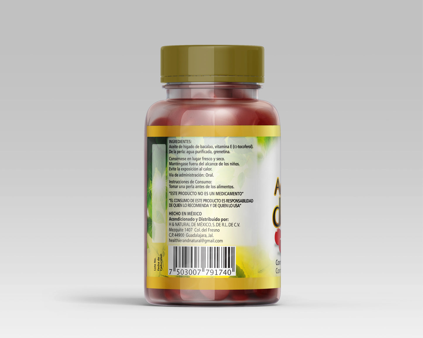 Aceite de Hígado de Bacalao 90 Perlas