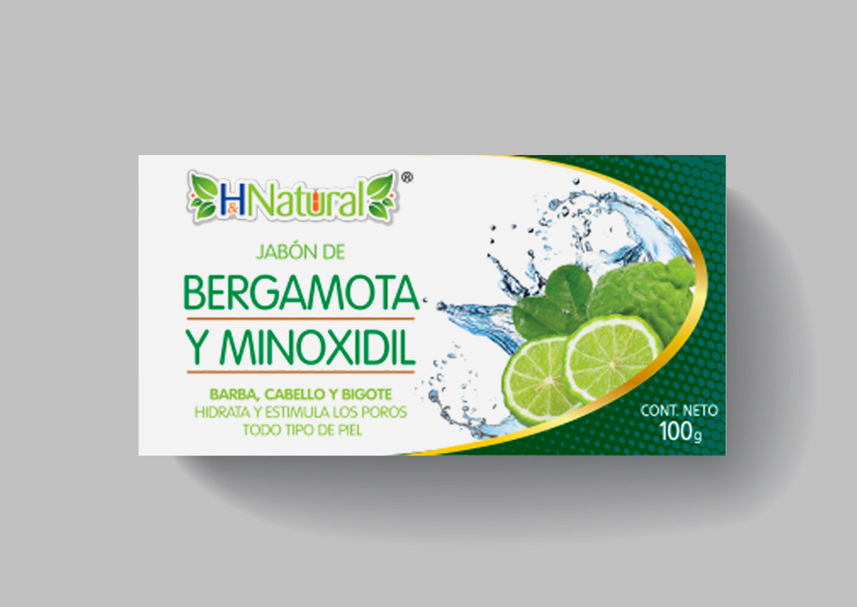 Jabón de Bergamota y Minoxidil 2% – 100 g