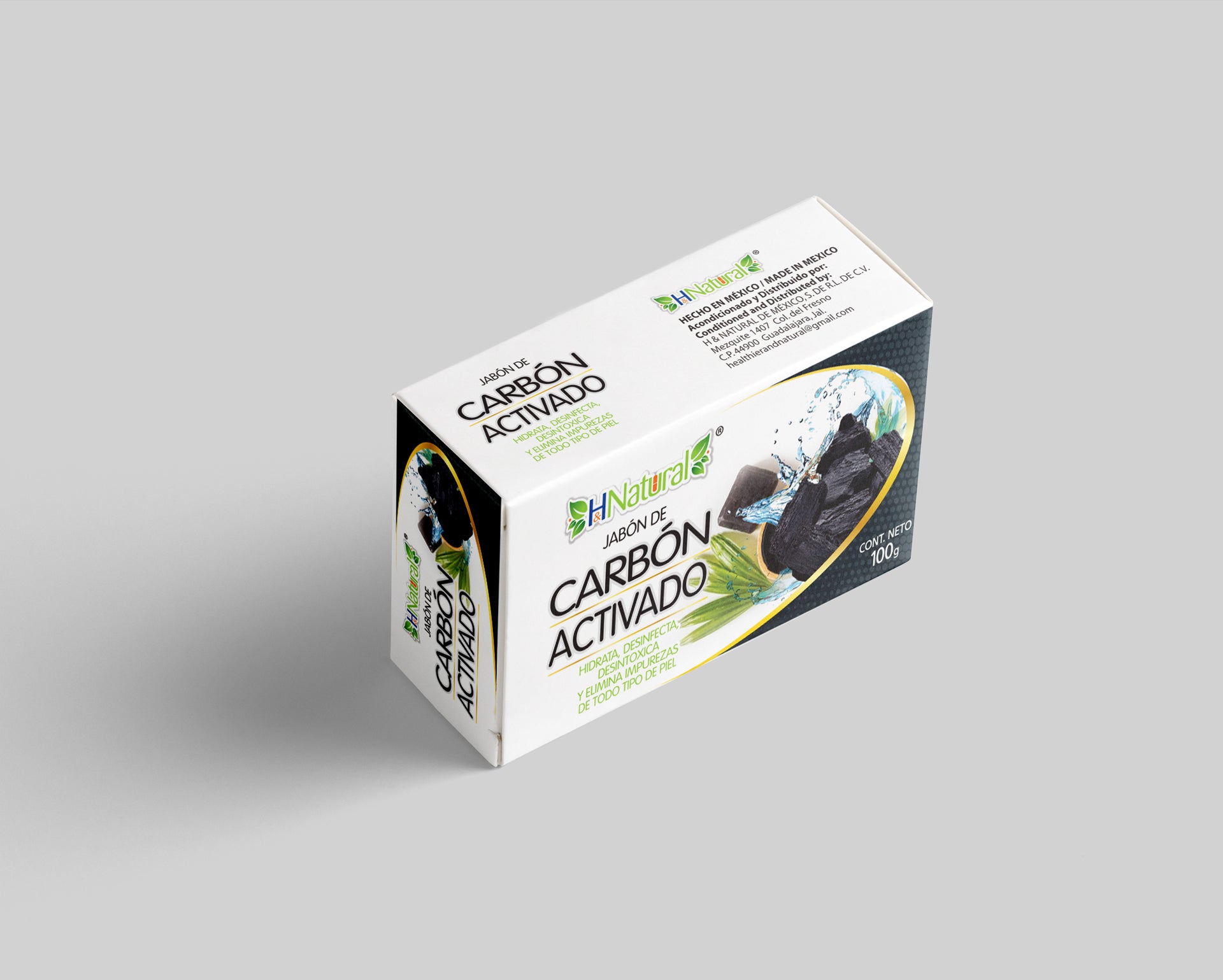 Jabón de Carbón Activado – 100 g