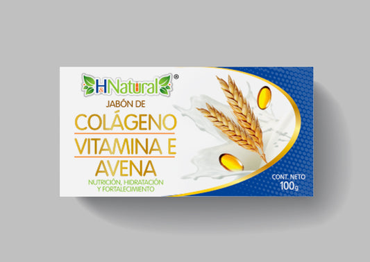 Jabón de Colágeno, Vitamina E y Avena – 100 g