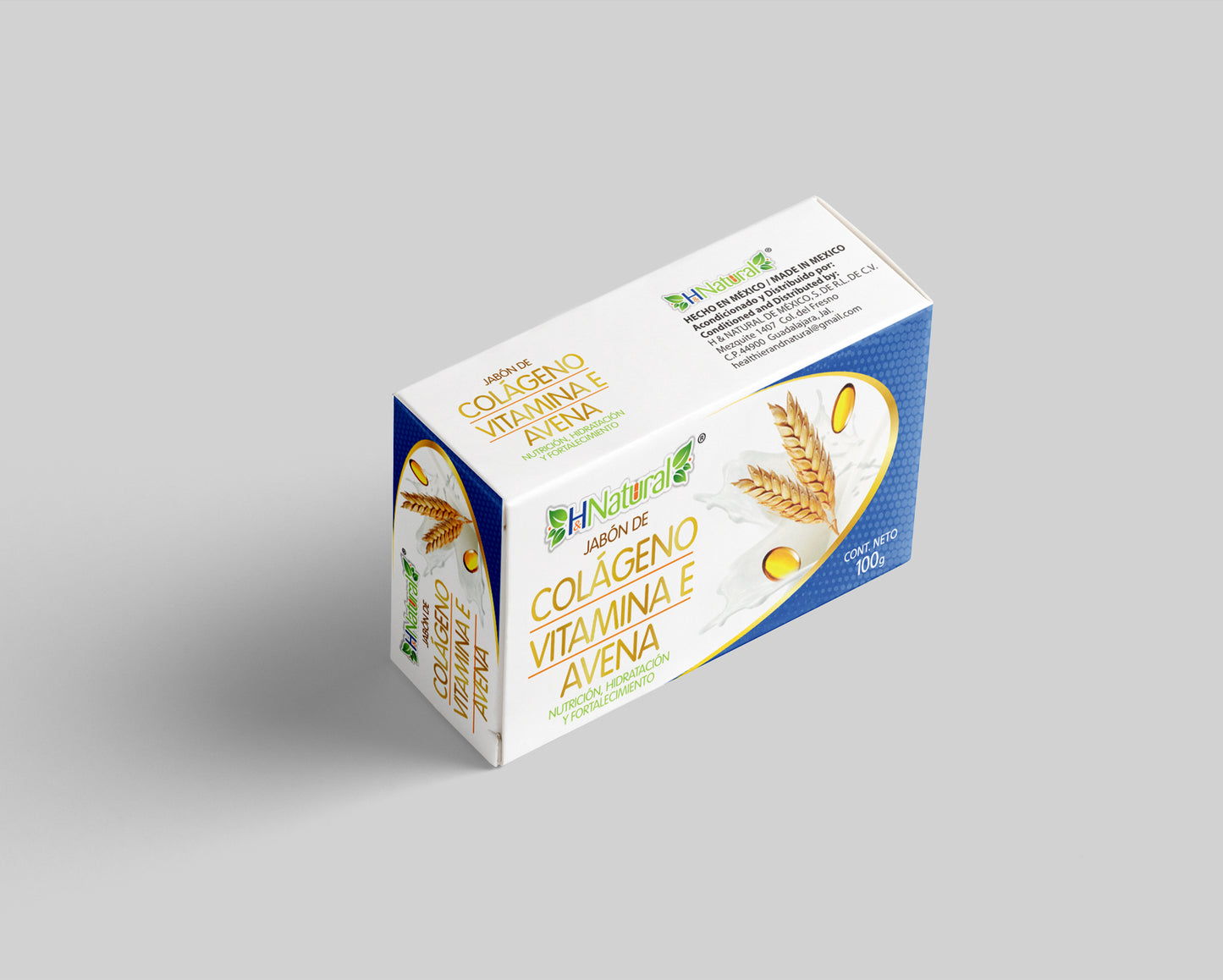Jabón de Colágeno, Vitamina E y Avena – 100 g
