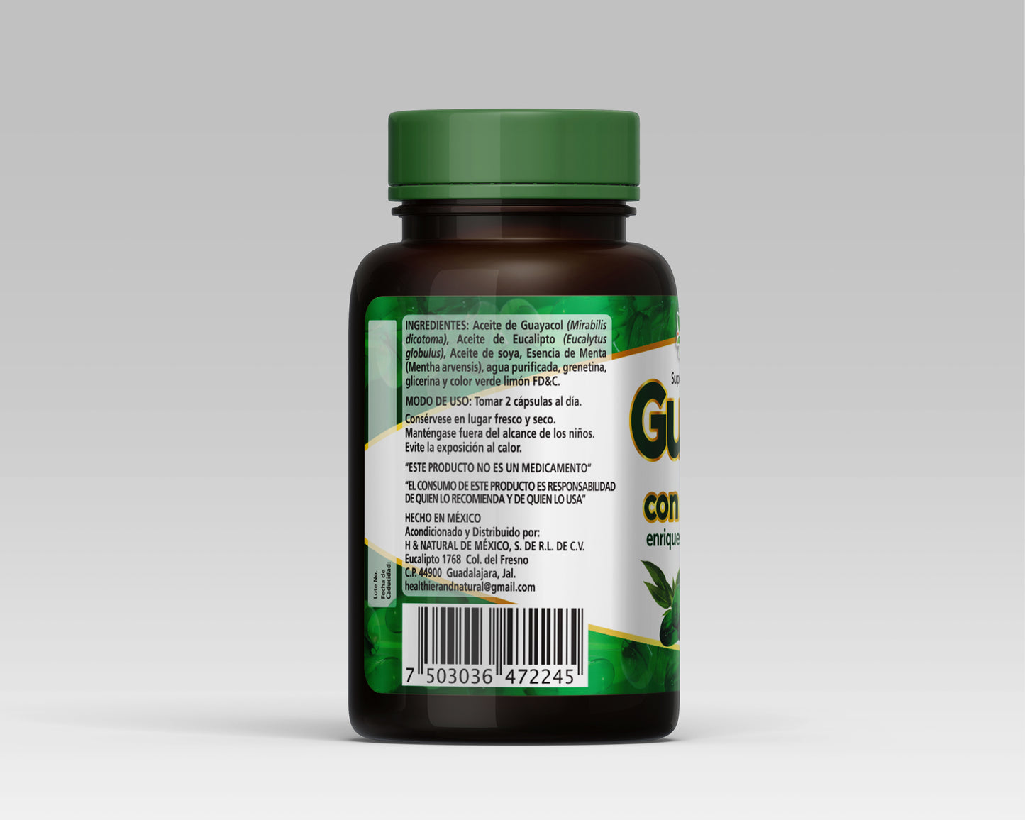 Guayacol con Eucalipto Enriquecido con Menta