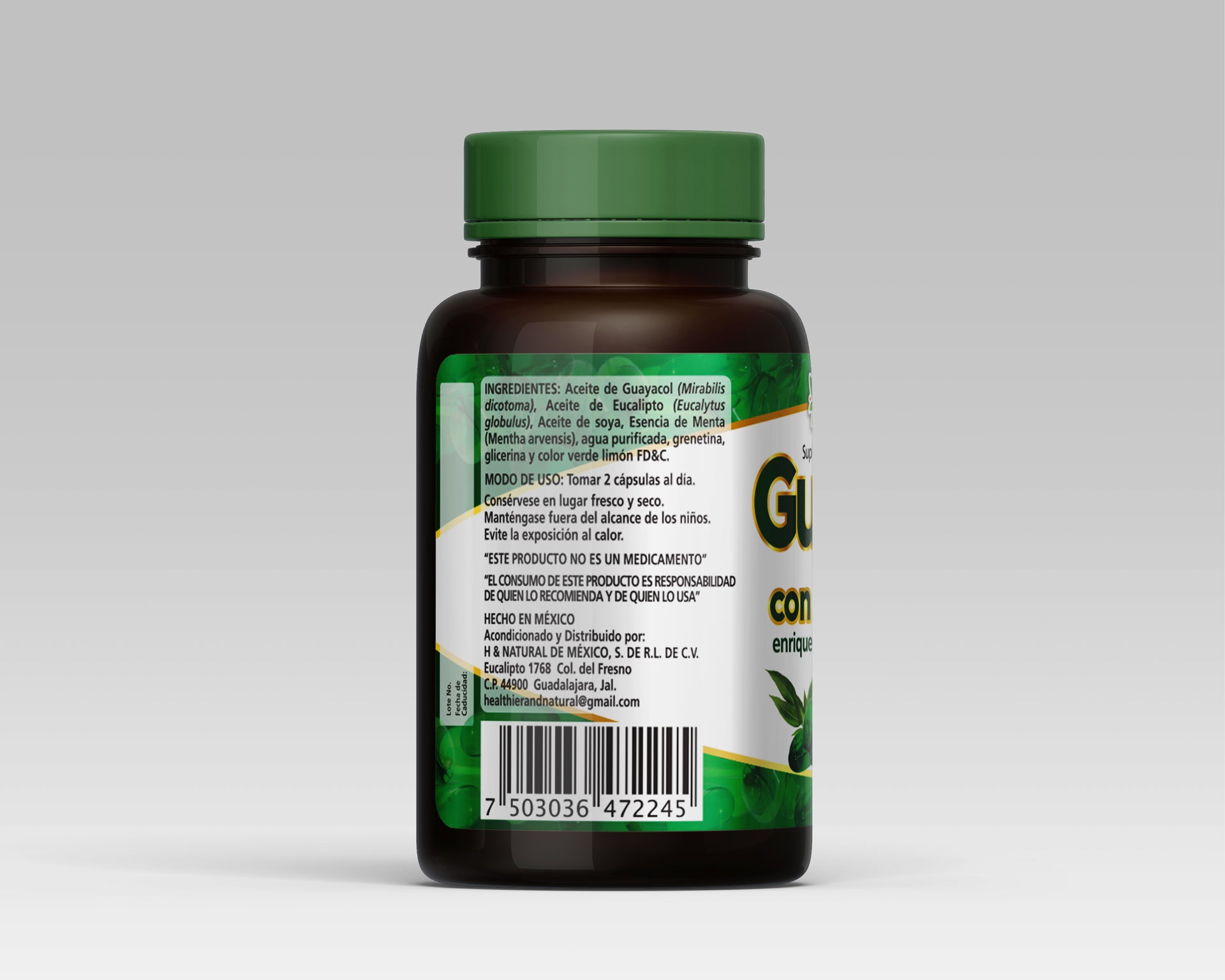 Guayacol con Eucalipto Enriquecido con Menta