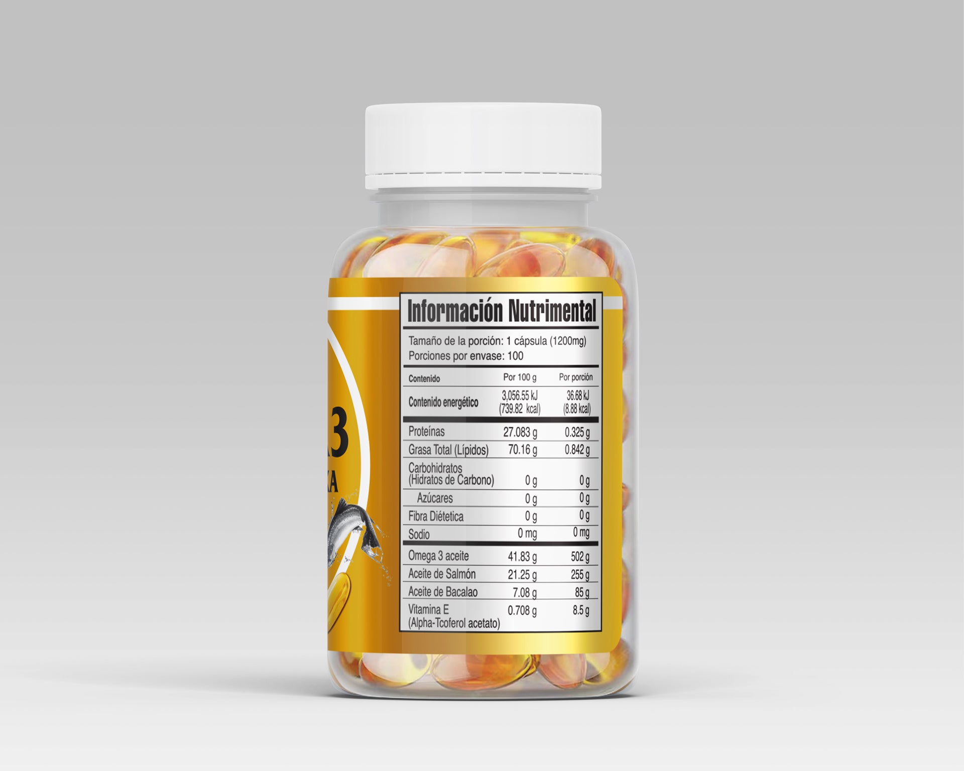Omega 3 Salmón Alaska – 100 Softgels