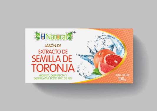 Jabón Antibacterial con Extracto de Semilla de Toronja – 100 g
