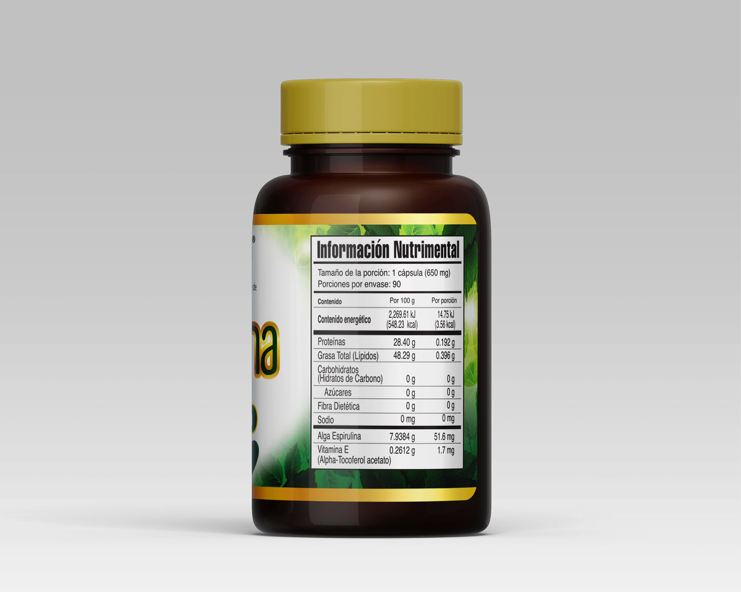 Alga Espirulina 90 Softgels