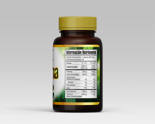 Alga Espirulina 90 Softgels