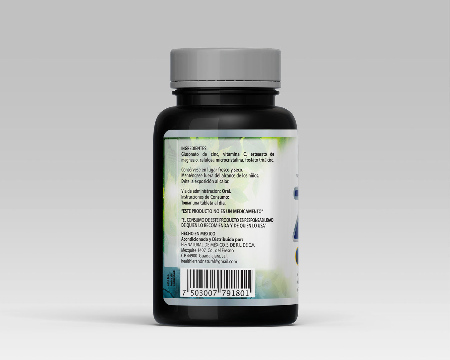Zinc con Vitamina C – 100 Tabletas