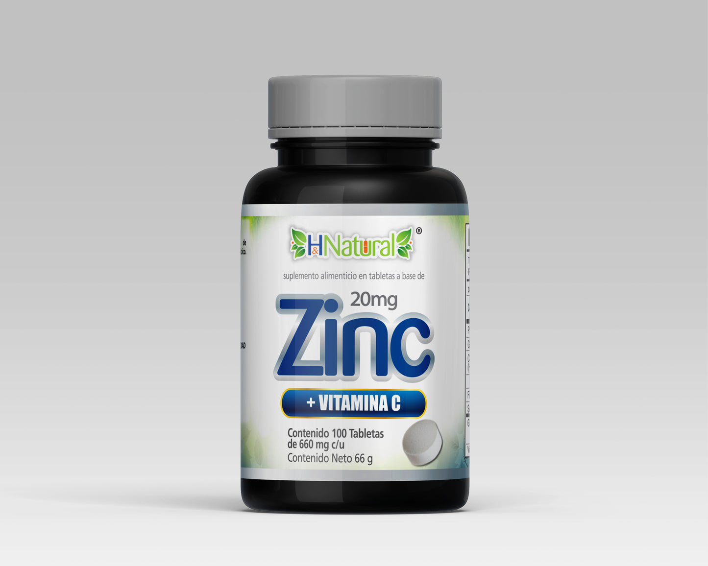 Zinc con Vitamina C – 100 Tabletas