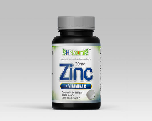 Zinc con Vitamina C – 100 Tabletas